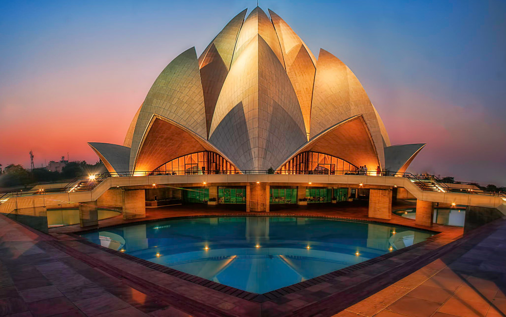Lotus Temple Night View